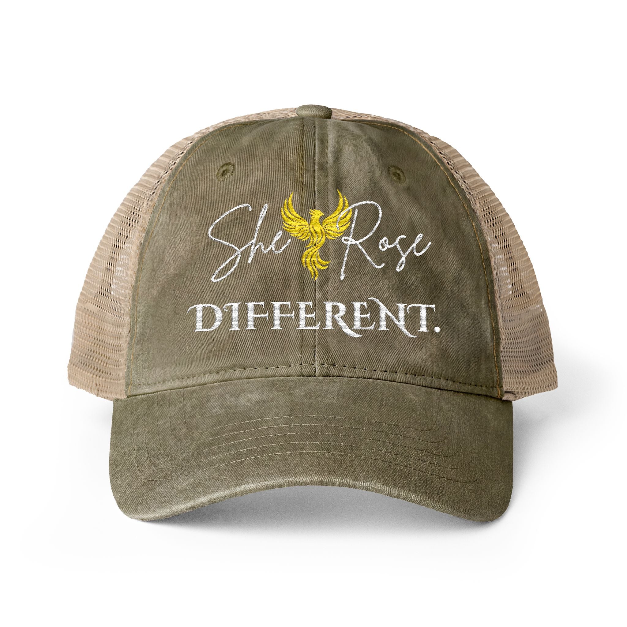She Rose Different™ Women's Washed Mesh-Back Cap
