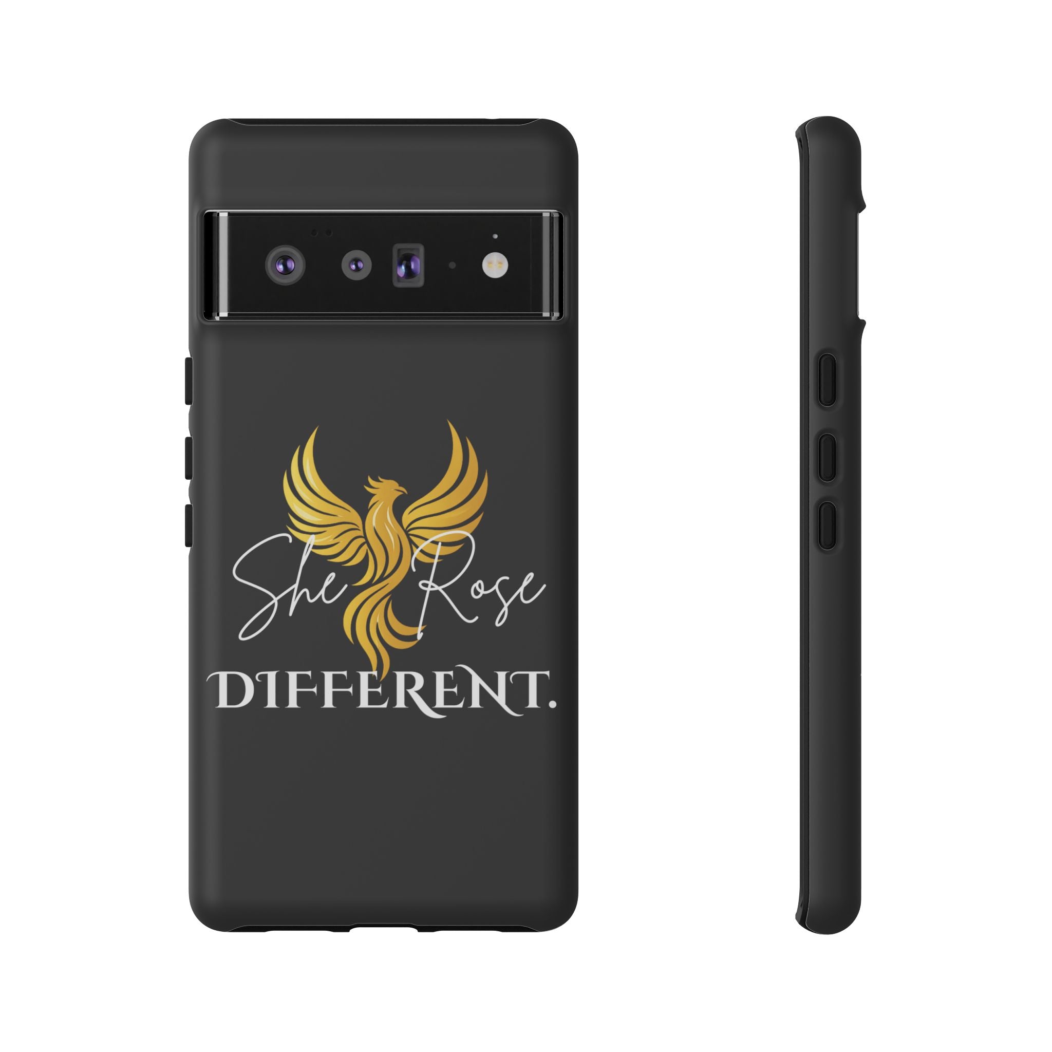 She Rose Different™ Phone Case — Black