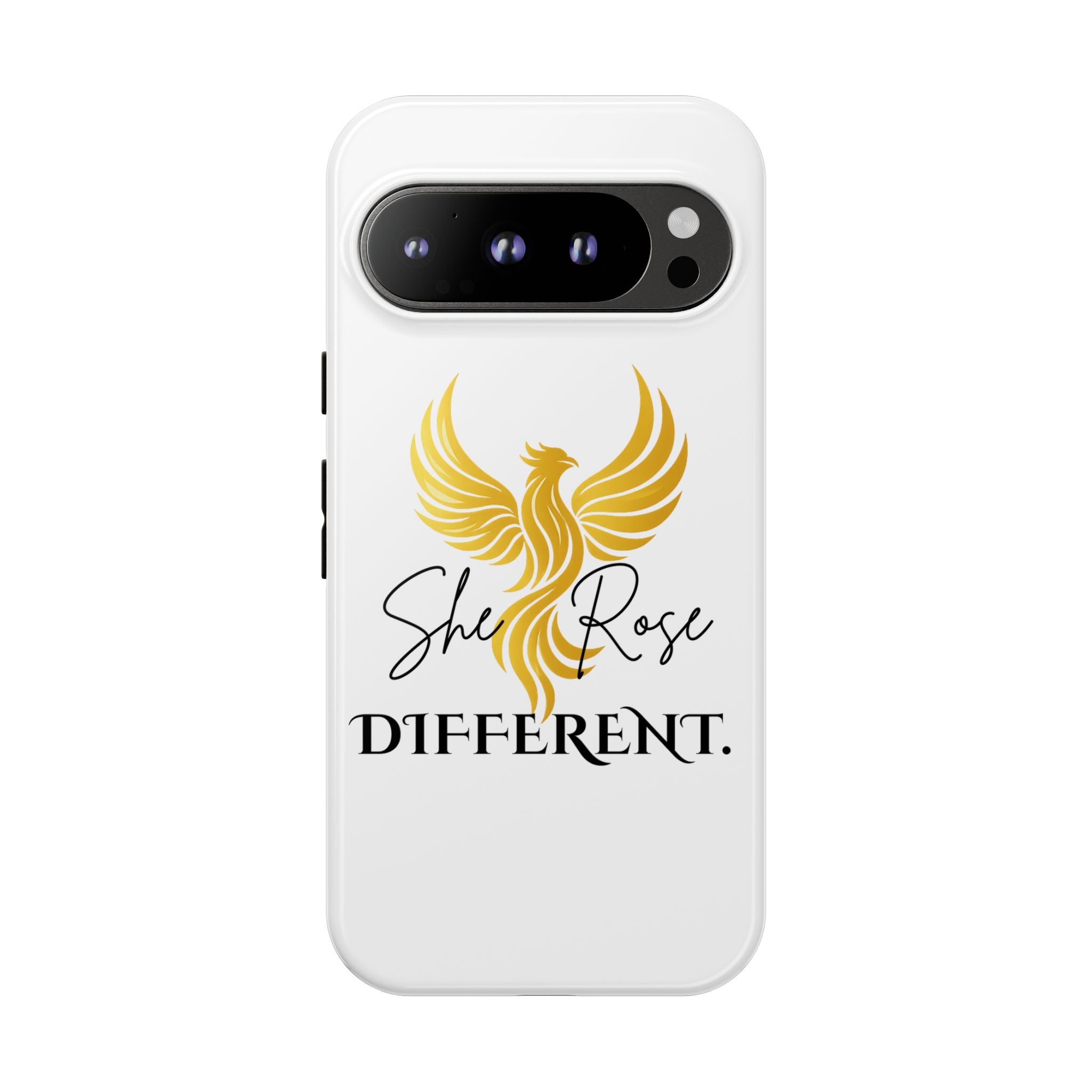 She Rose Different™ Phone Case —  Inspirational Gold Phoenix Design