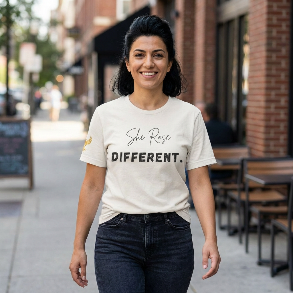 She Rose Different™ Tee — Inspirational Women's Empowerment T‑Shirt