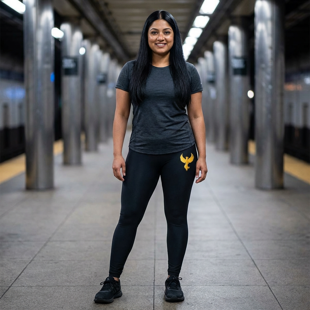 Gold Phoenix Rising Women’s Luxe Leggings