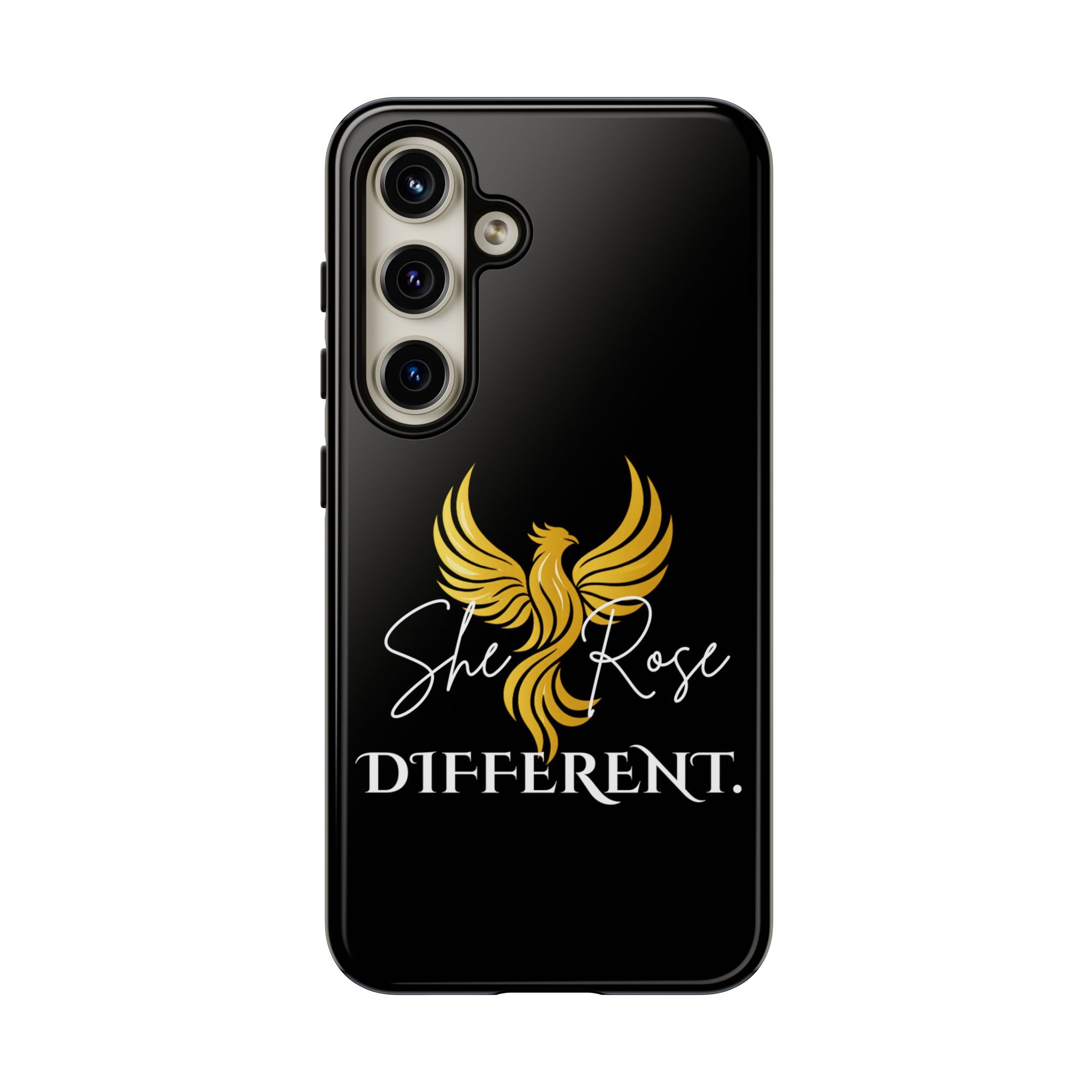 She Rose Different™ Phone Case — Black