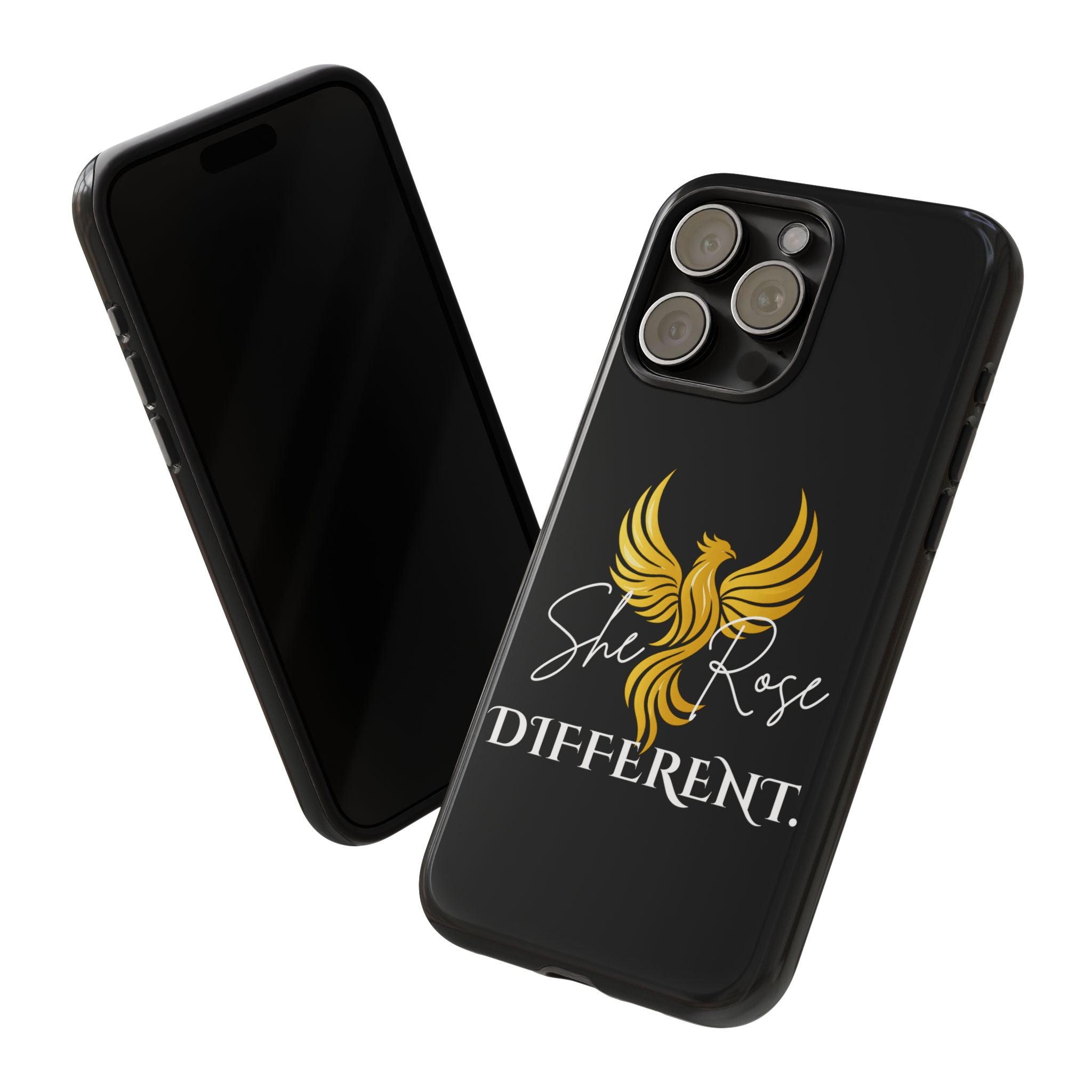 She Rose Different™ Phone Case — Black