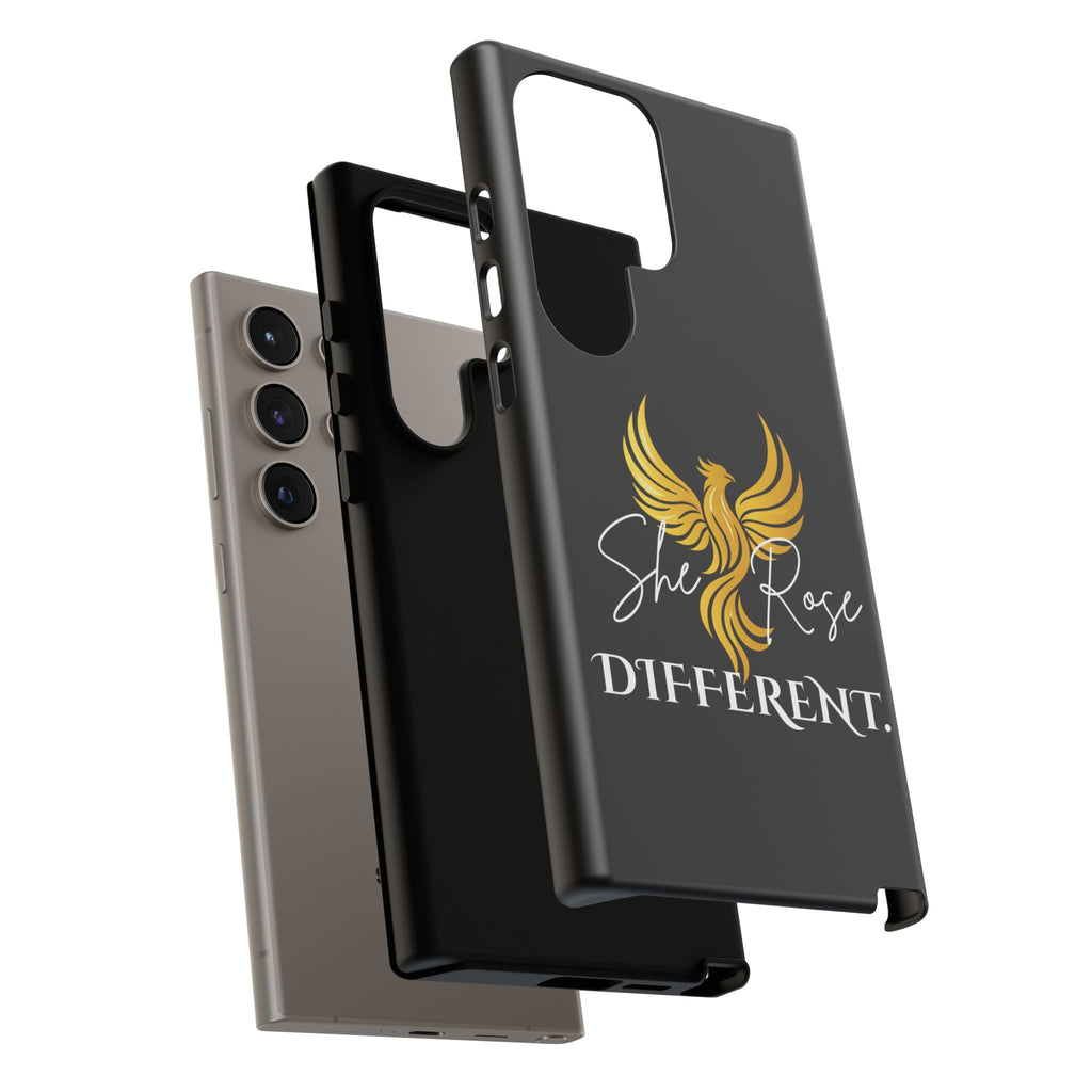 She Rose Different™ Phone Case — Black