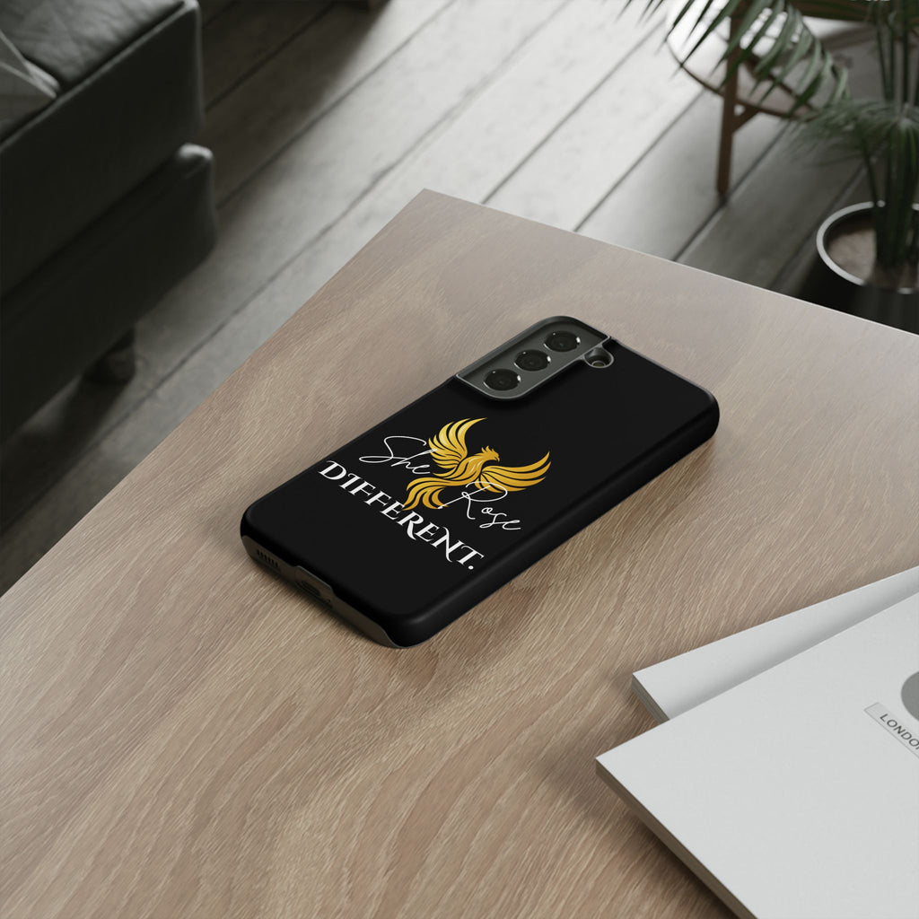 She Rose Different™ Phone Case — Black