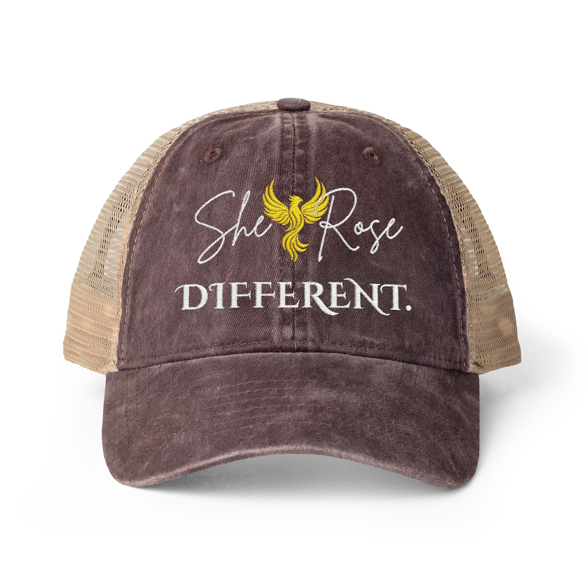 She Rose Different™ Women's Washed Mesh-Back Cap