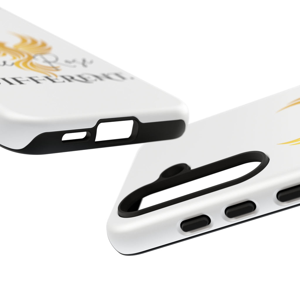 She Rose Different™ Phone Case —  Inspirational Gold Phoenix Design