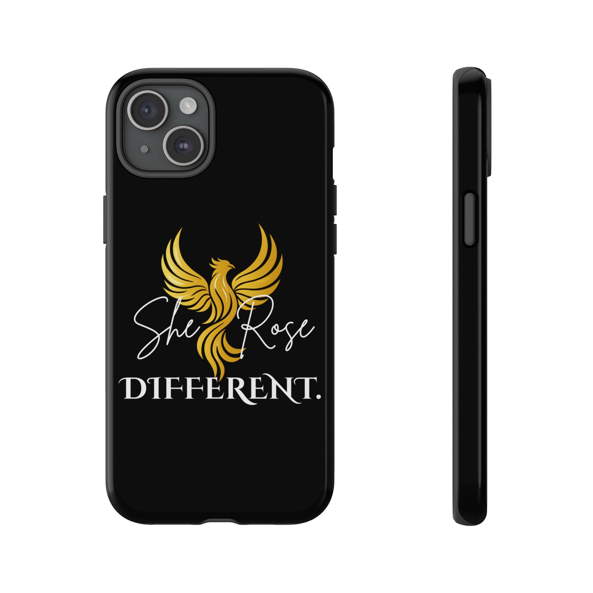 She Rose Different™ Phone Case — Black