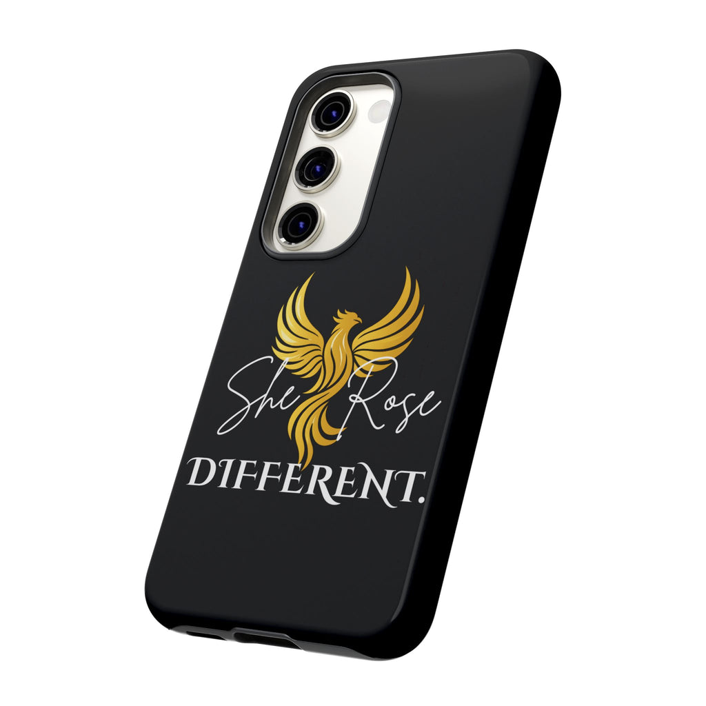She Rose Different™ Phone Case — Black