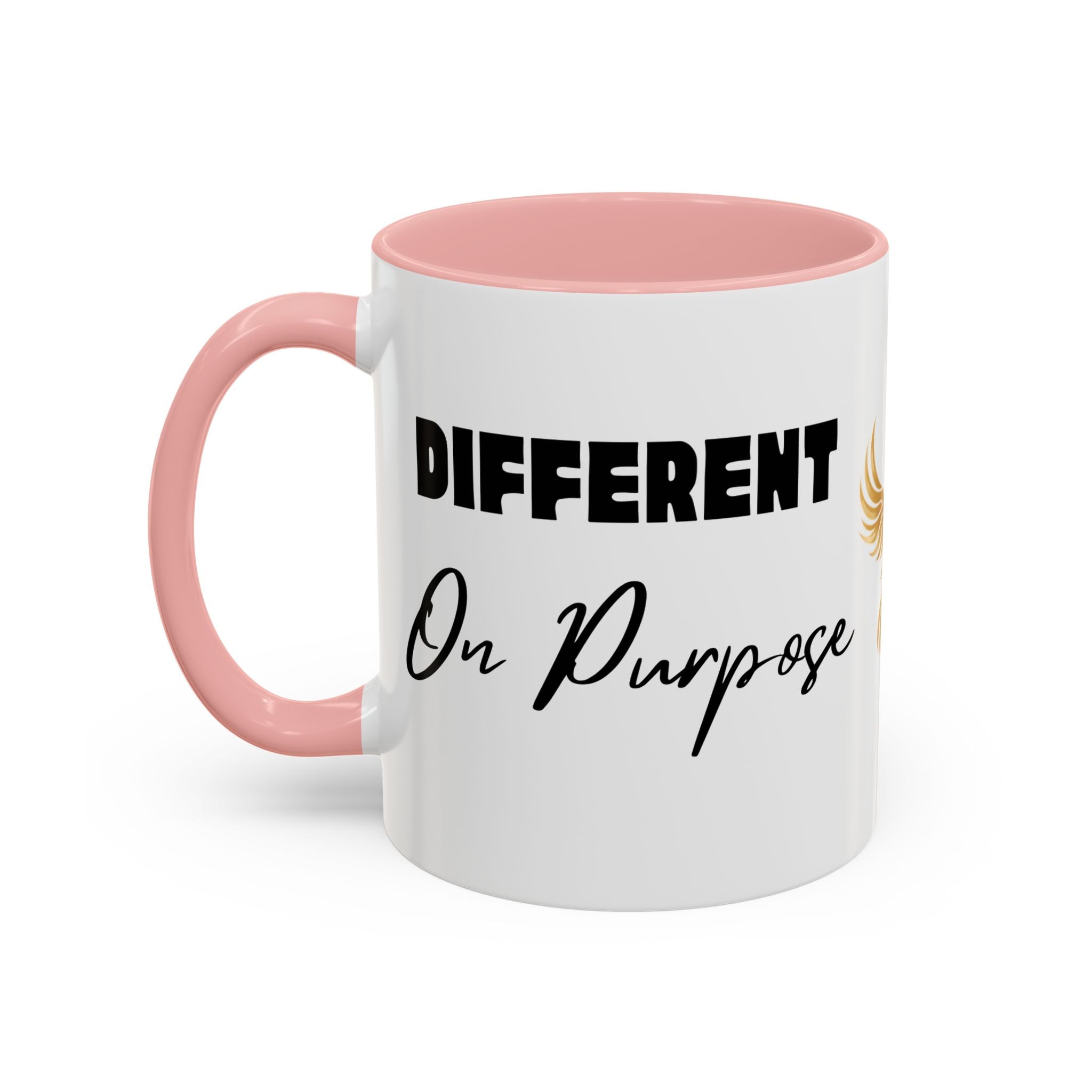 Rise Different™ Accent Coffee Mug — Inspirational Phoenix Coffee Cup (11 oz)