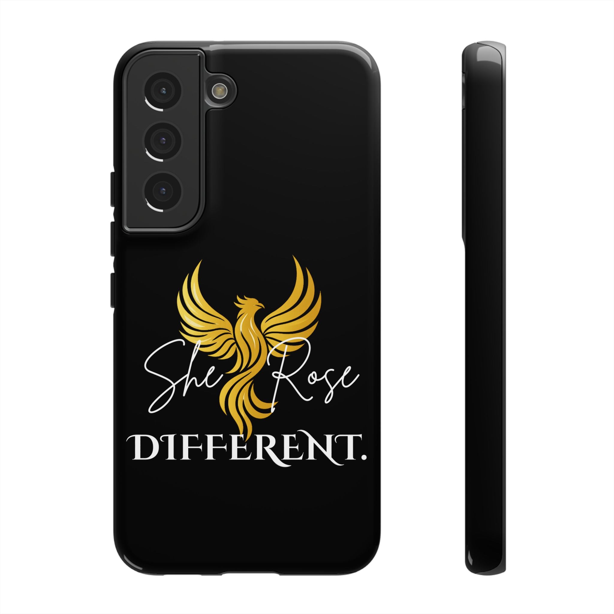 She Rose Different™ Phone Case — Black