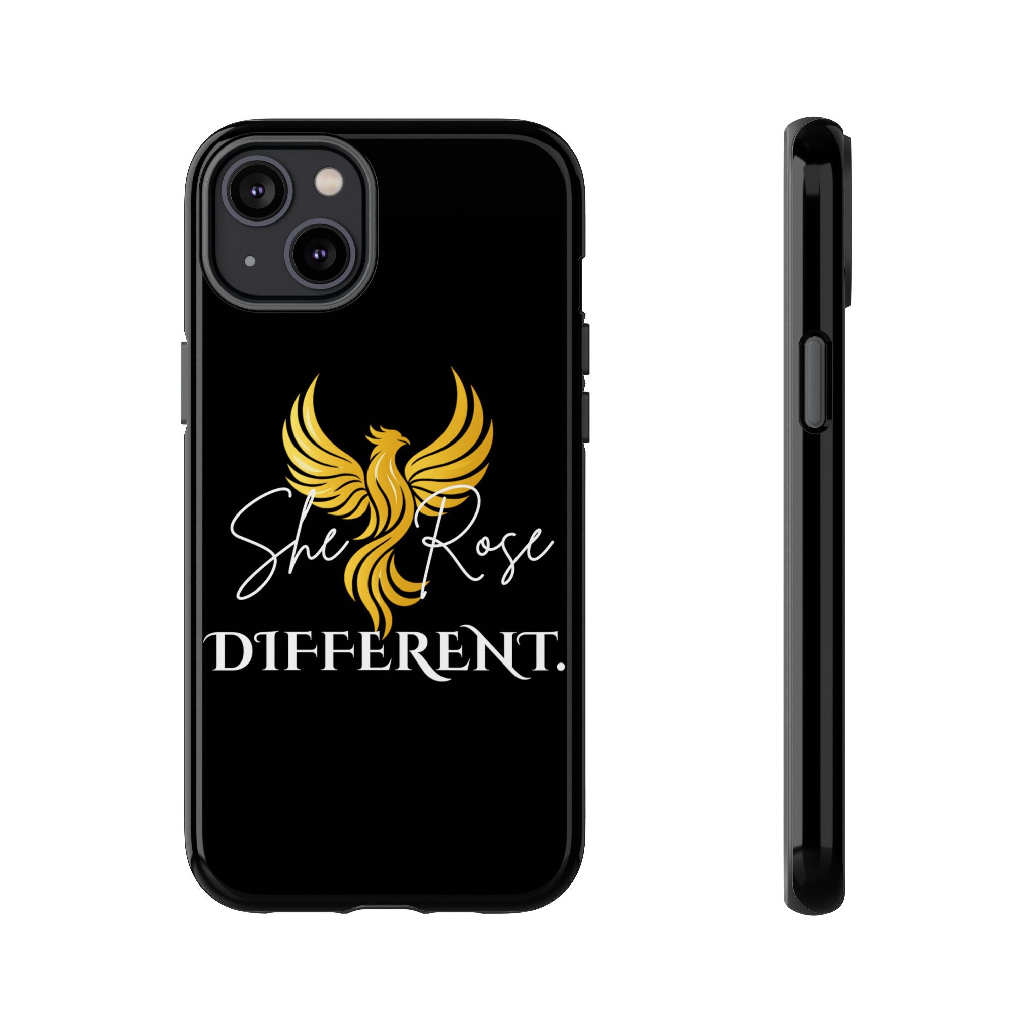 She Rose Different™ Phone Case — Black