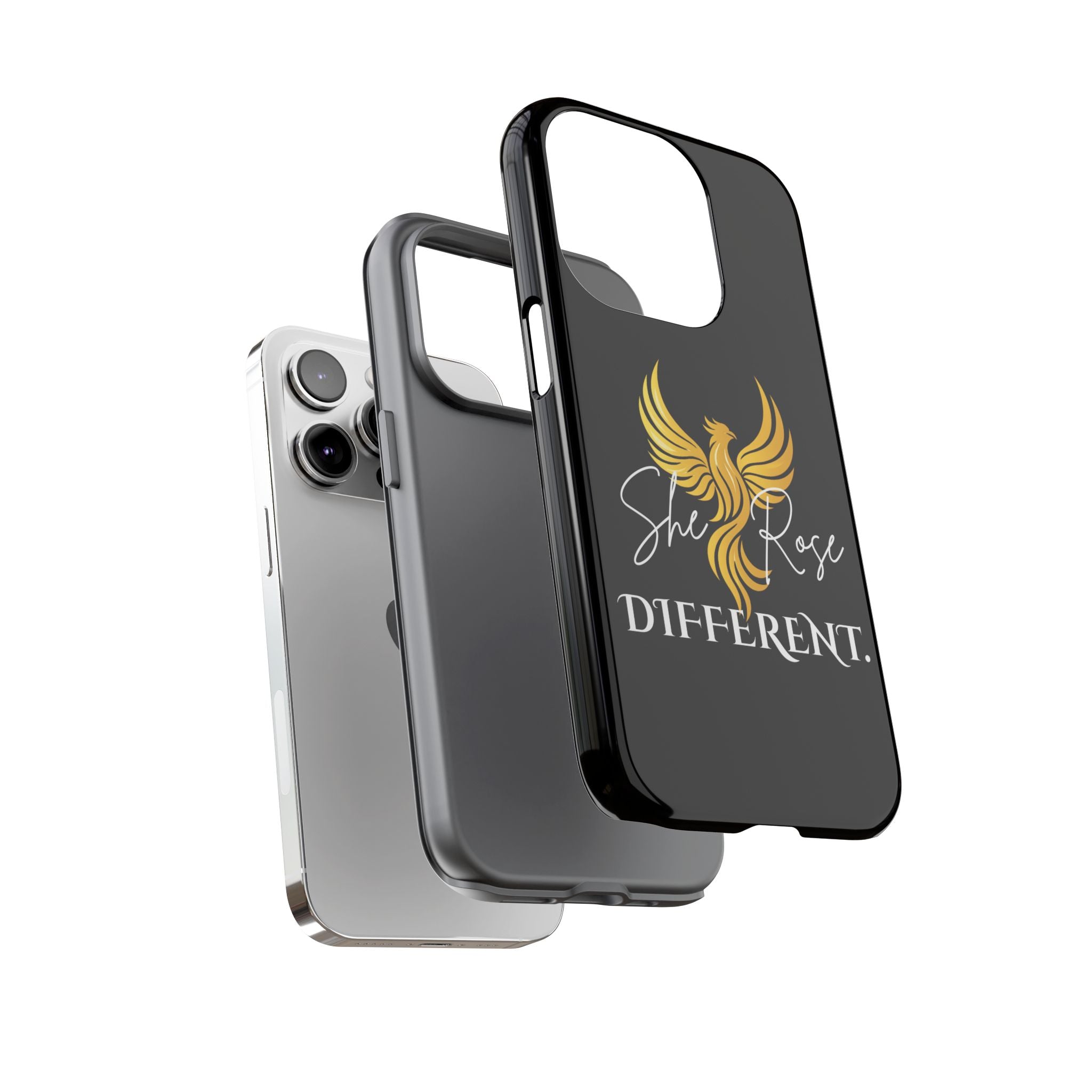She Rose Different™ Phone Case — Black