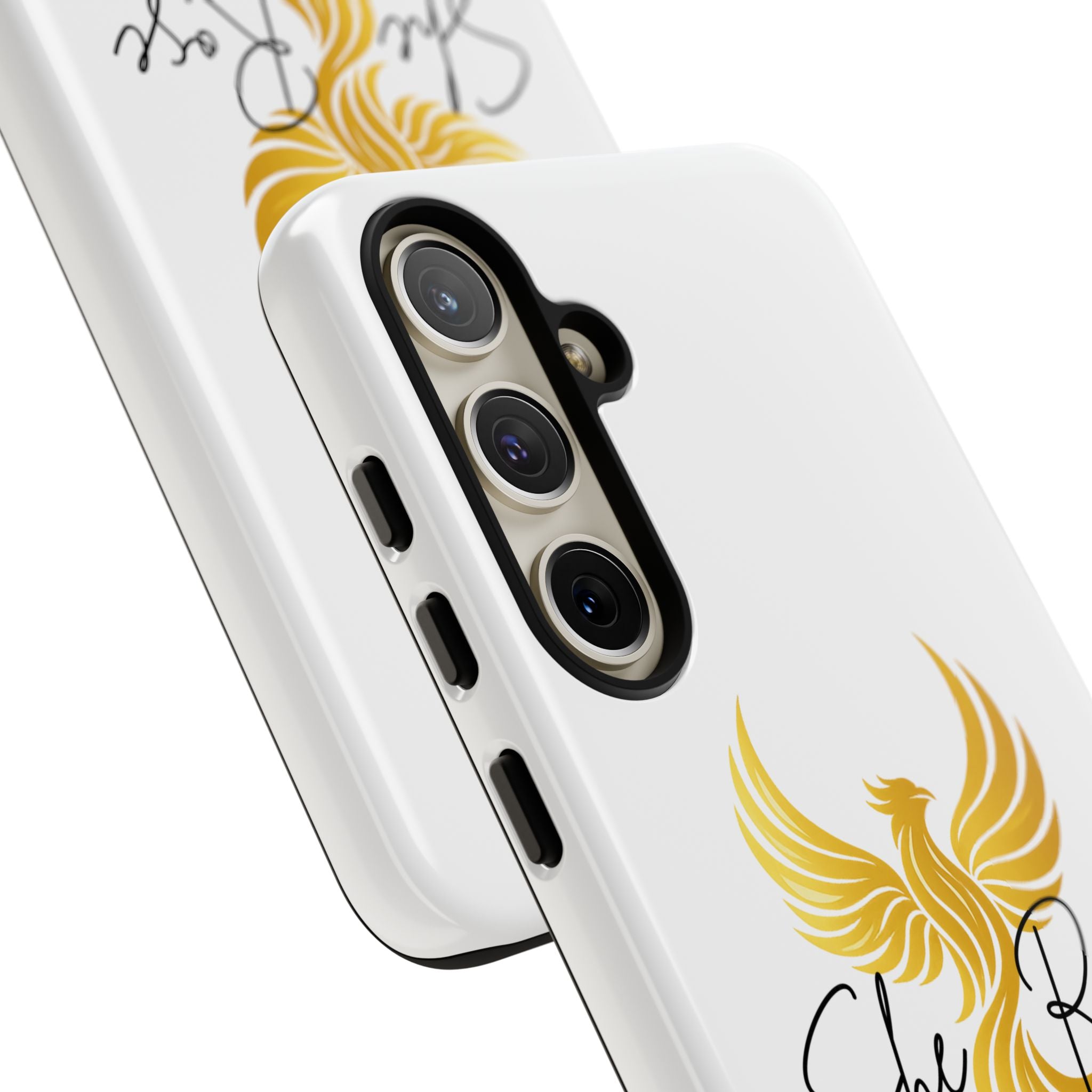 She Rose Different™ Phone Case —  Inspirational Gold Phoenix Design