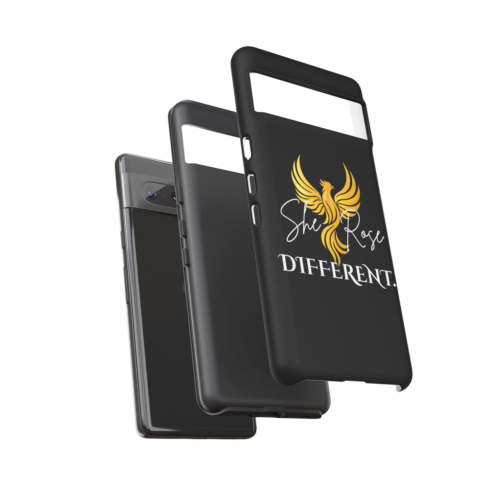 She Rose Different™ Phone Case — Black