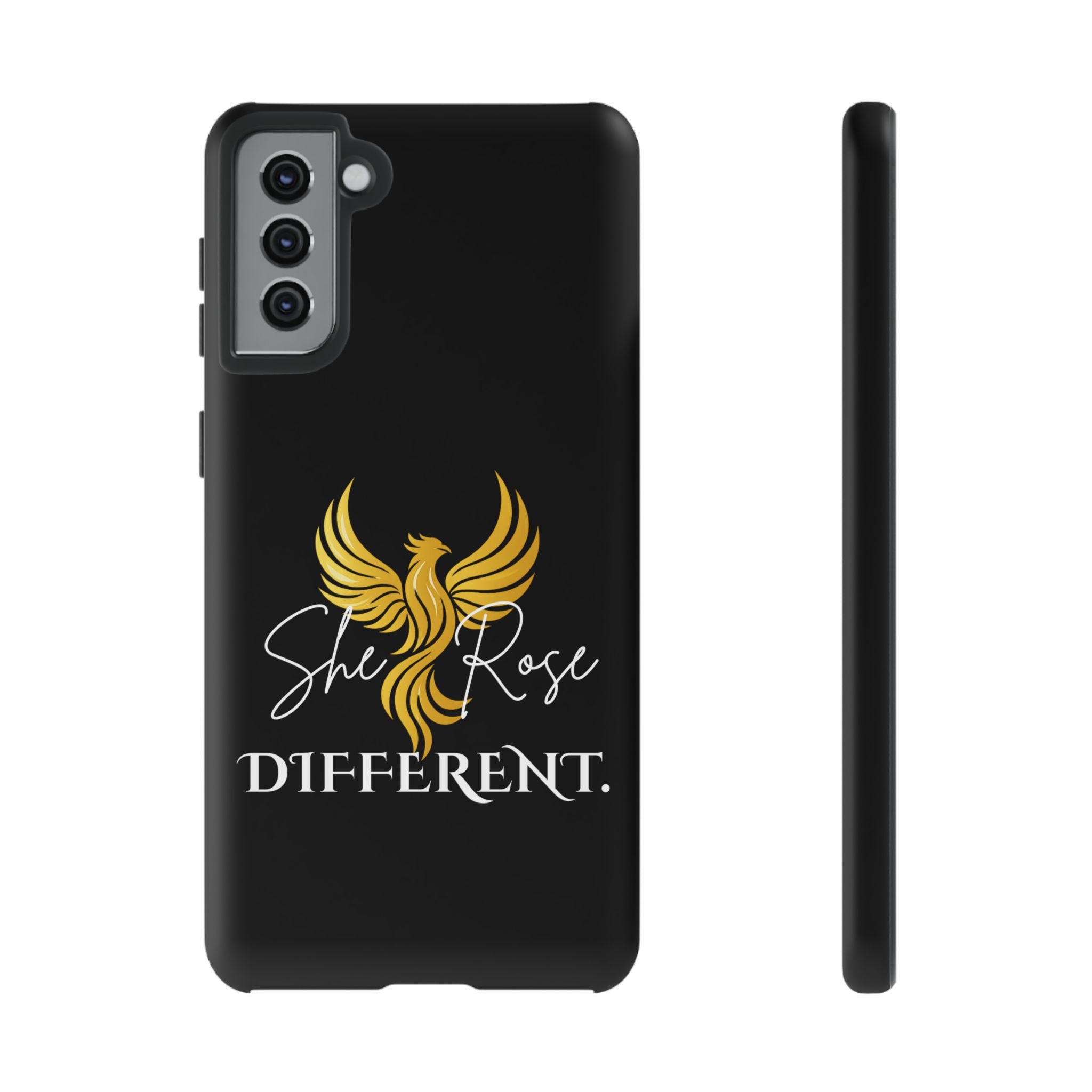 She Rose Different™ Phone Case — Black