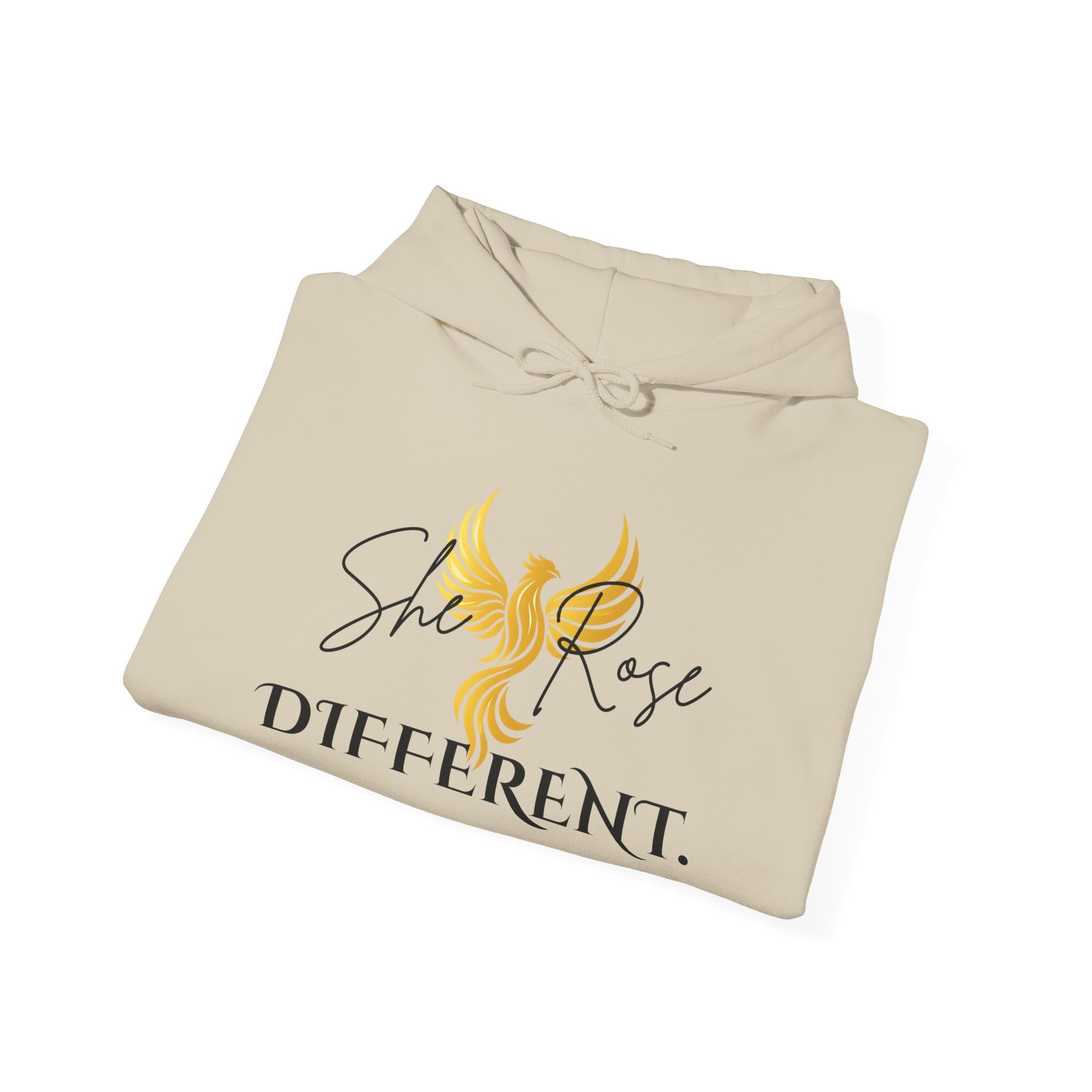 She Rose Different™ Hoodie — Women's Inspirational Sweatshirt