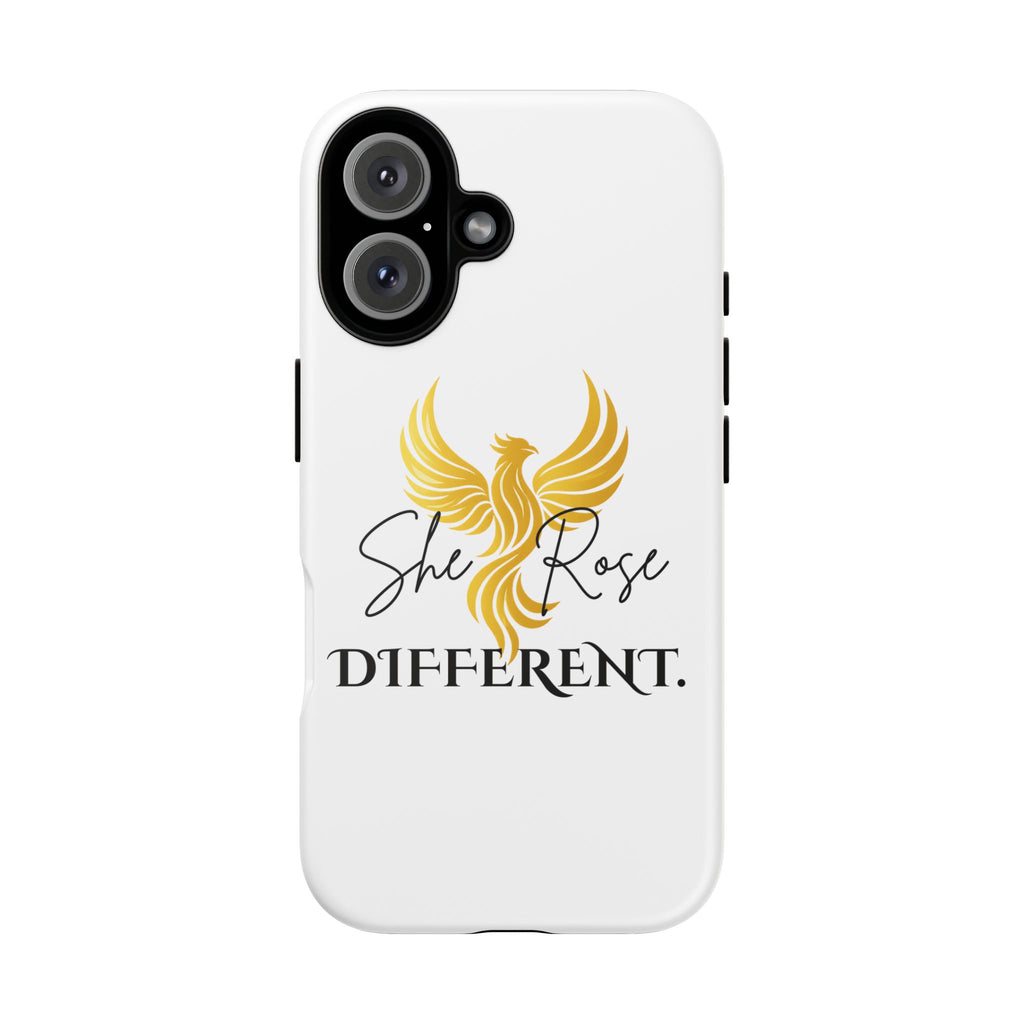 She Rose Different™ Phone Case —  Inspirational Gold Phoenix Design