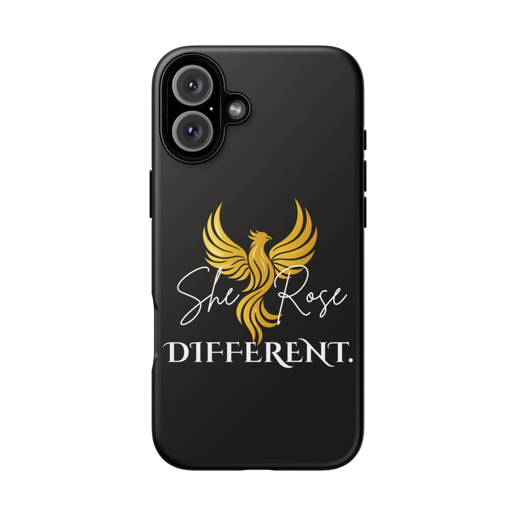 She Rose Different™ Phone Case — Black