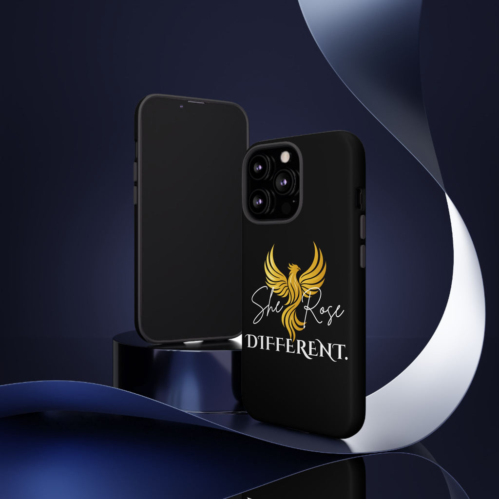 She Rose Different™ Phone Case — Black