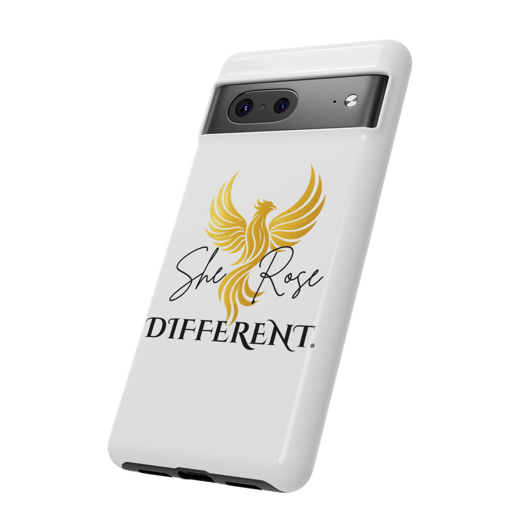 She Rose Different™ Phone Case —  Inspirational Gold Phoenix Design