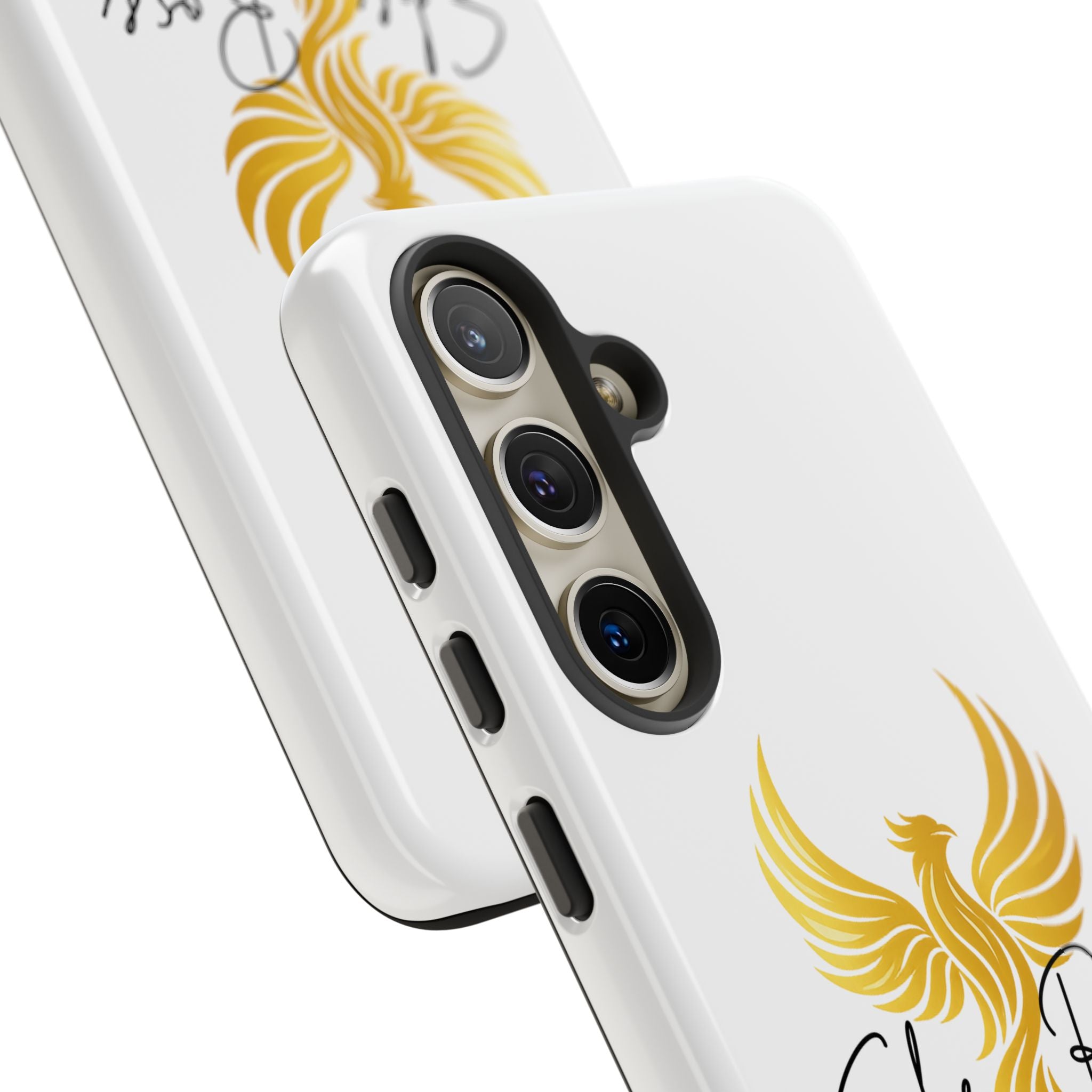 She Rose Different™ Phone Case —  Inspirational Gold Phoenix Design