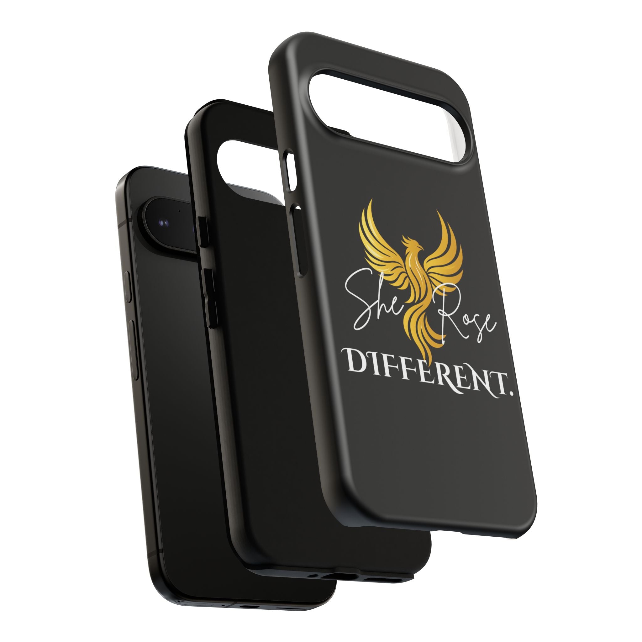 She Rose Different™ Phone Case — Black