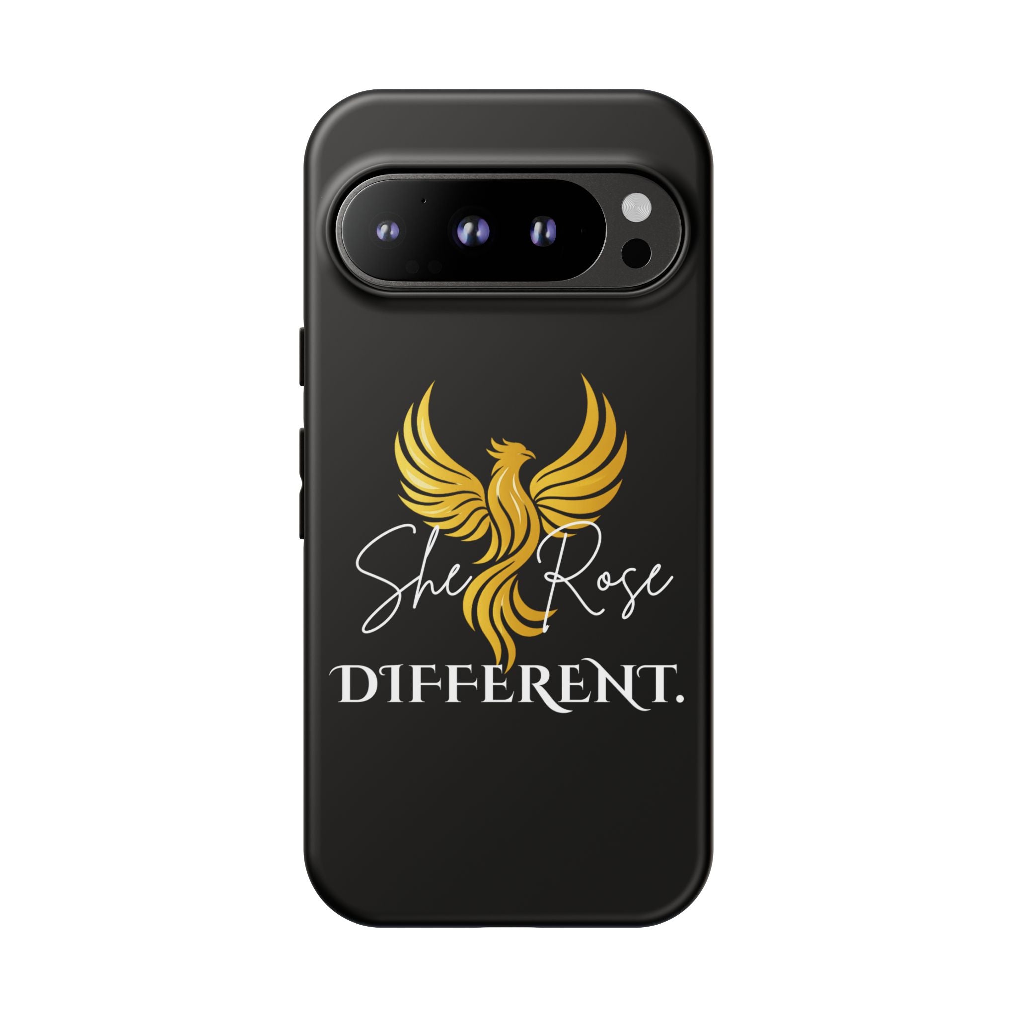 She Rose Different™ Phone Case — Black
