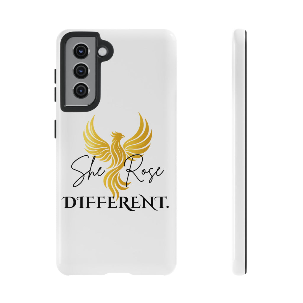 She Rose Different™ Phone Case —  Inspirational Gold Phoenix Design
