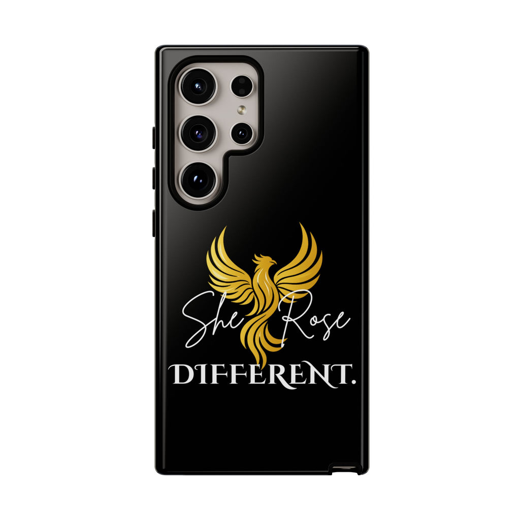 She Rose Different™ Phone Case — Black