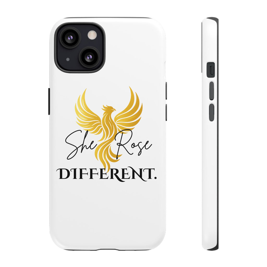 She Rose Different™ Phone Case —  Inspirational Gold Phoenix Design