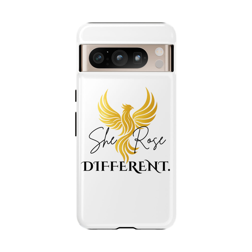 She Rose Different™ Phone Case —  Inspirational Gold Phoenix Design