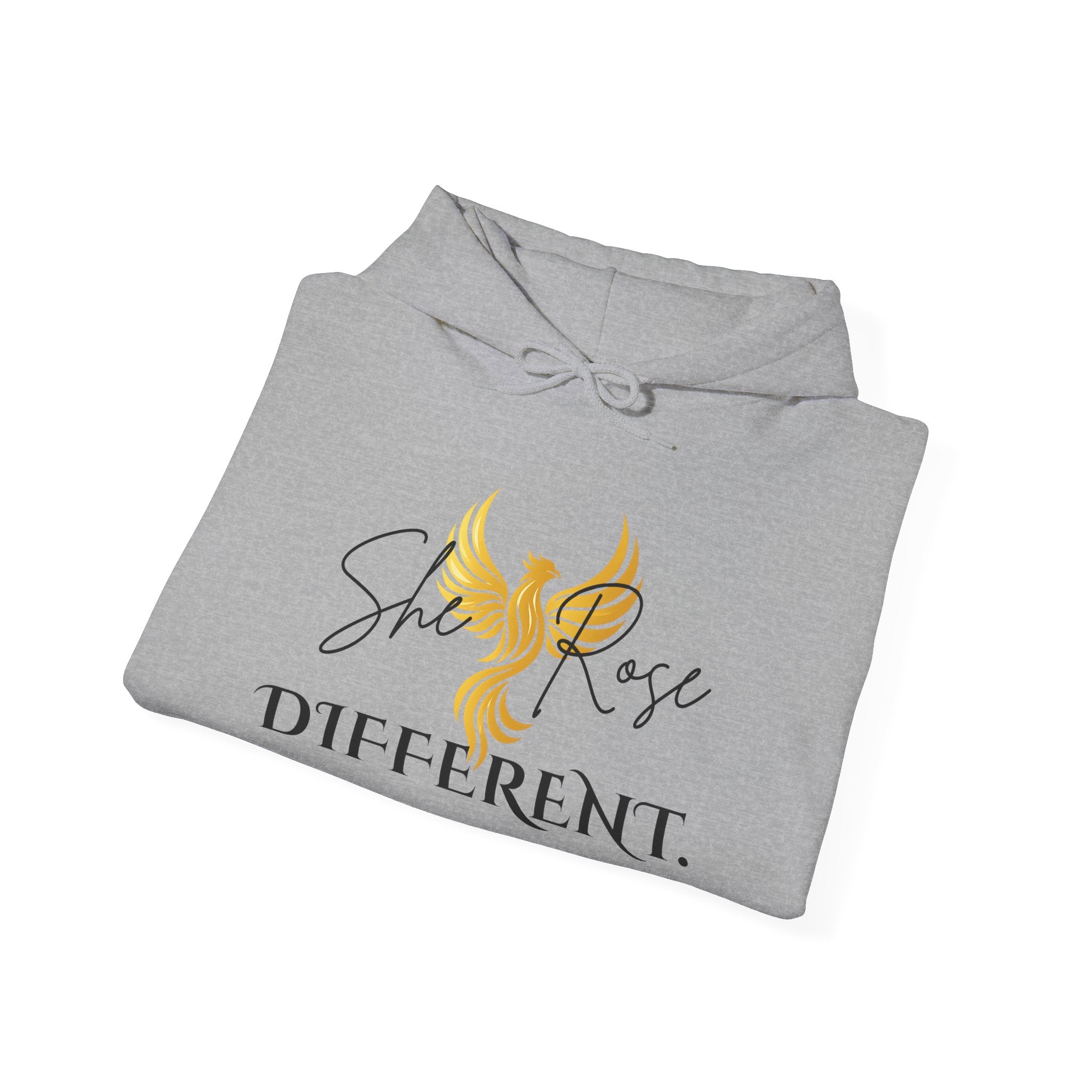 She Rose Different™ Hoodie — Women's Inspirational Sweatshirt