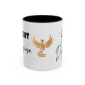 Rise Different™ Accent Coffee Mug — Inspirational Phoenix Coffee Cup (11 oz)