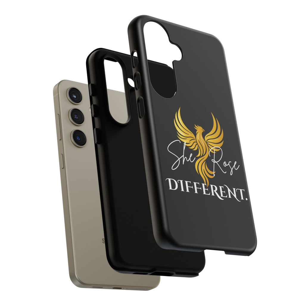 She Rose Different™ Phone Case — Black