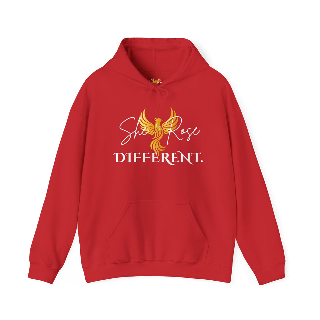 She Rose Different™ Hoodie — Women's Inspirational Sweatshirt
