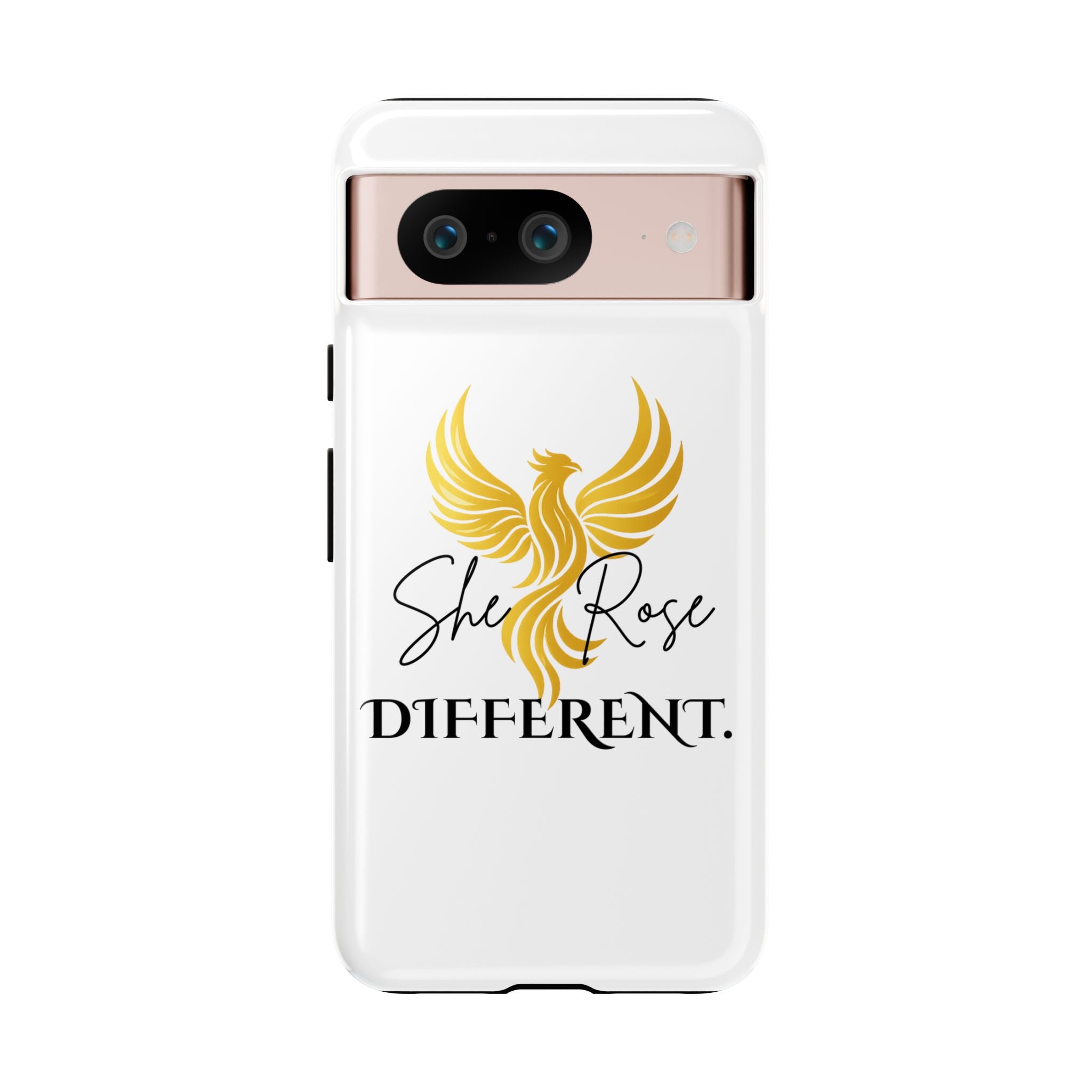 She Rose Different™ Phone Case —  Inspirational Gold Phoenix Design