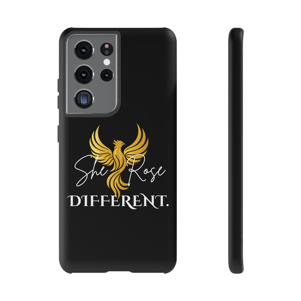 She Rose Different™ Phone Case — Black