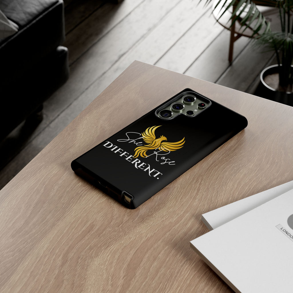 She Rose Different™ Phone Case — Black