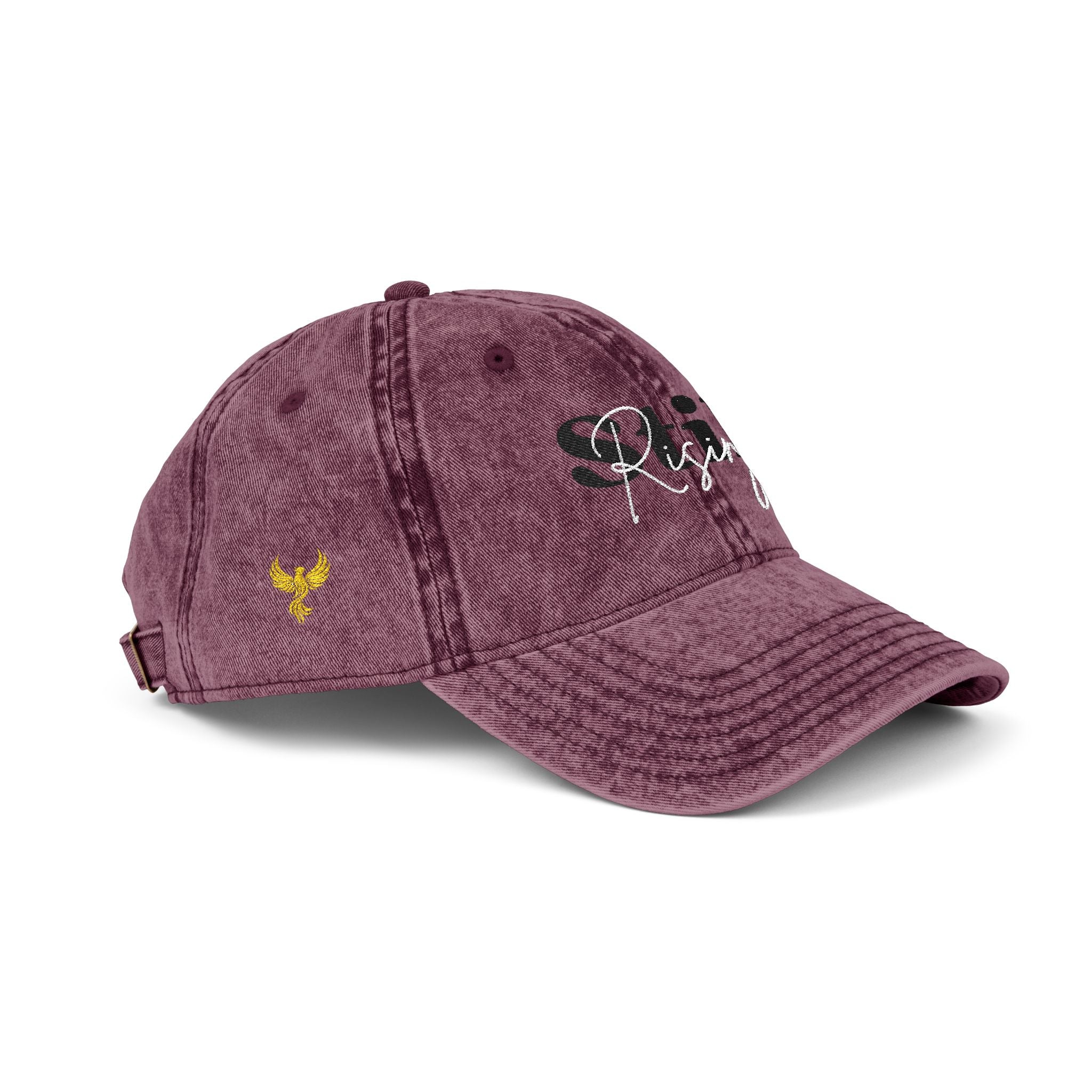 Still Rising™ Distressed Embroidered Hat For Women — Red, Charcoal or Maroon