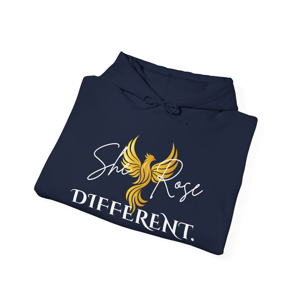 She Rose Different™ Hoodie — Women's Inspirational Sweatshirt