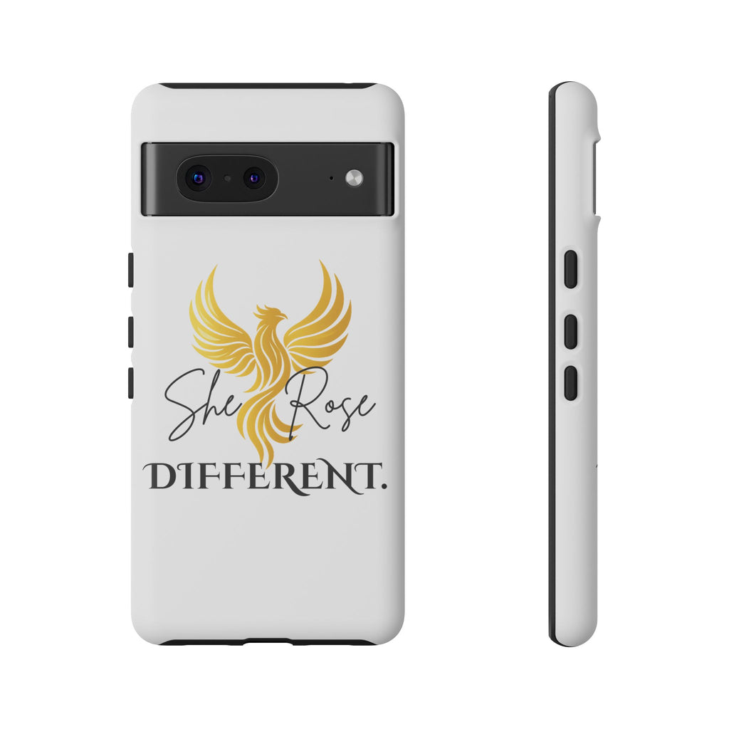 She Rose Different™ Phone Case —  Inspirational Gold Phoenix Design