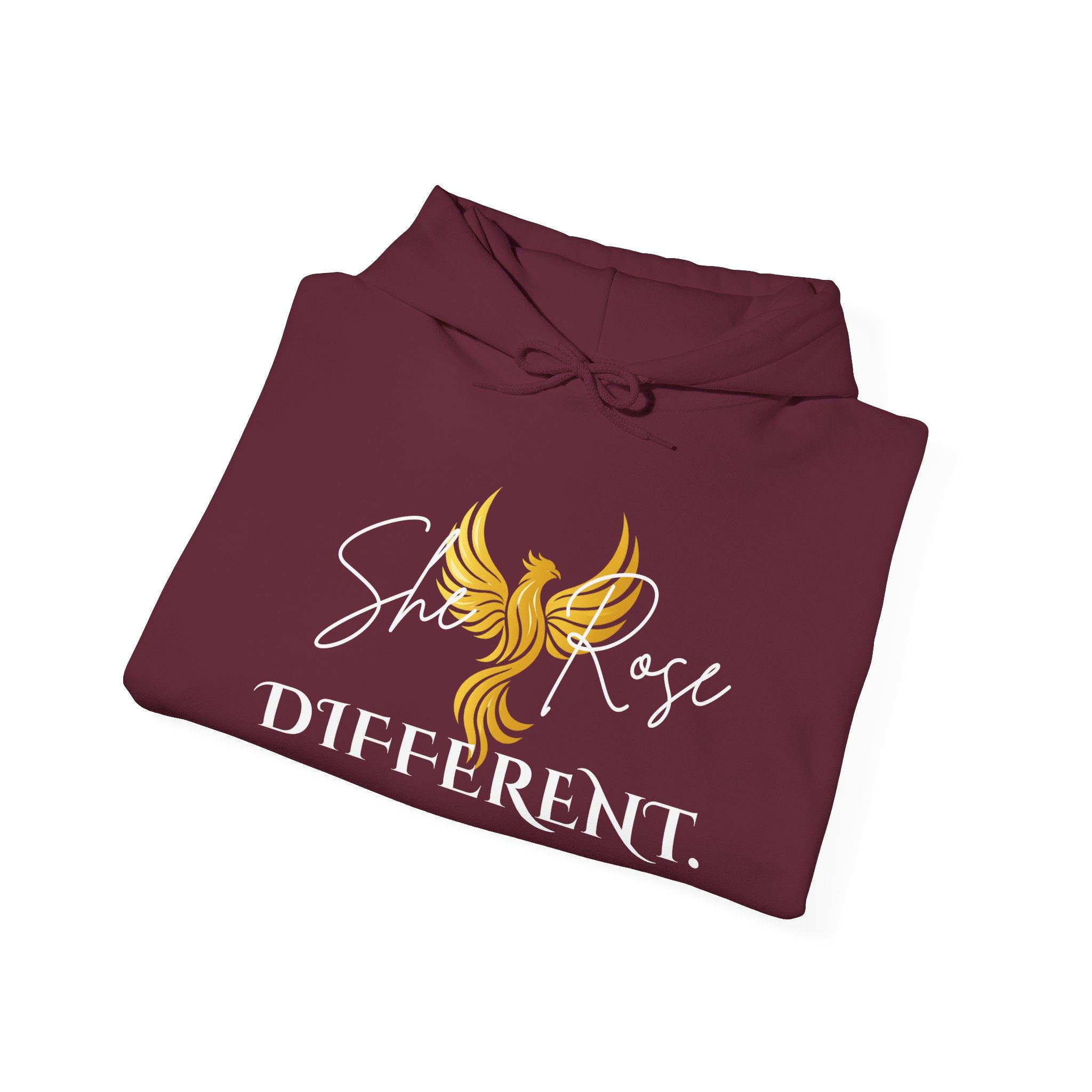She Rose Different™ Hoodie — Women's Inspirational Sweatshirt