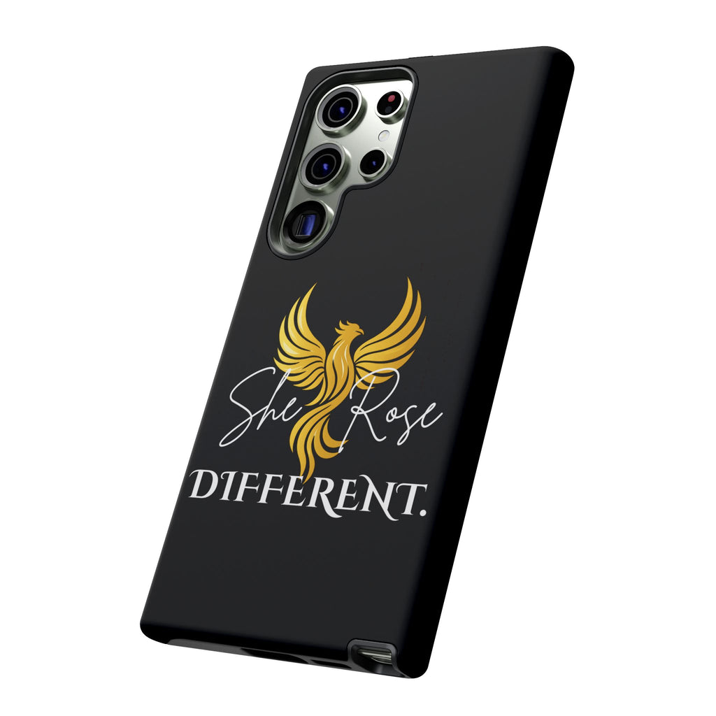 She Rose Different™ Phone Case — Black