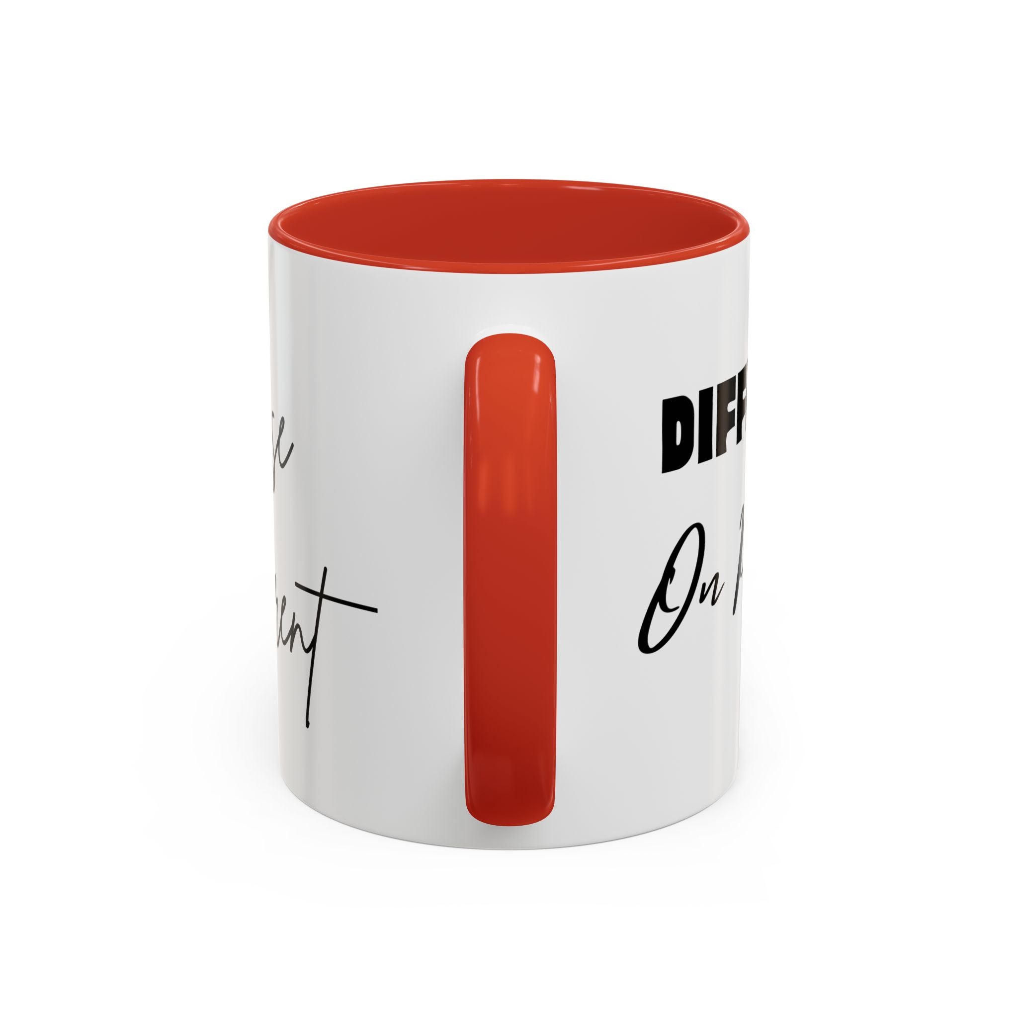 Rise Different™ Accent Coffee Mug — Inspirational Phoenix Coffee Cup (11 oz)