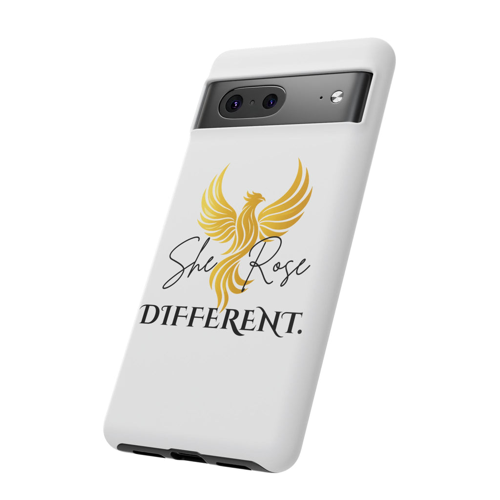She Rose Different™ Phone Case —  Inspirational Gold Phoenix Design