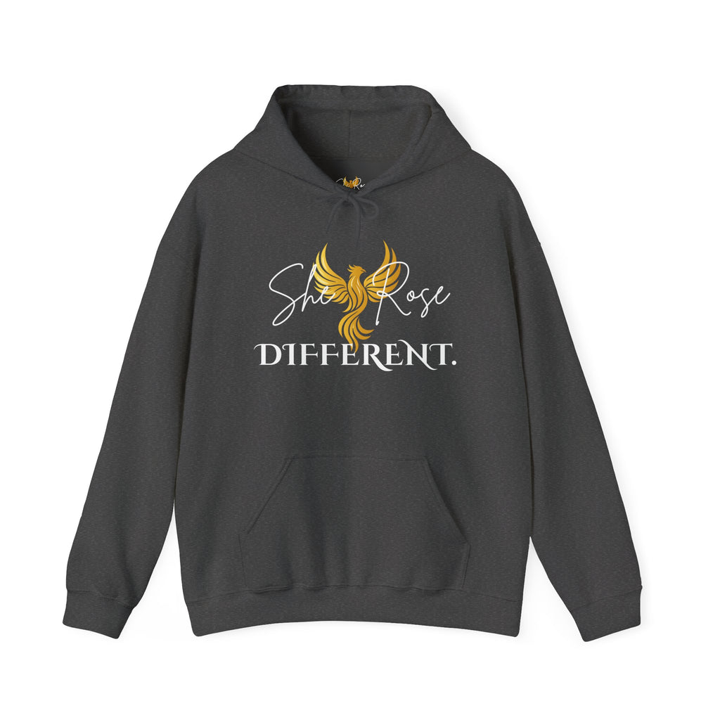 She Rose Different™ Hoodie — Women's Inspirational Sweatshirt