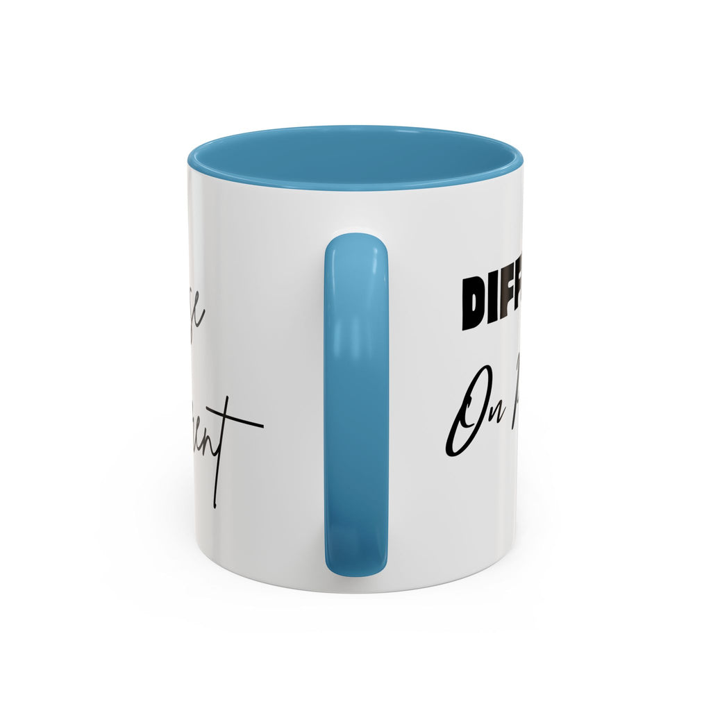 Rise Different™ Accent Coffee Mug — Inspirational Phoenix Coffee Cup (11 oz)