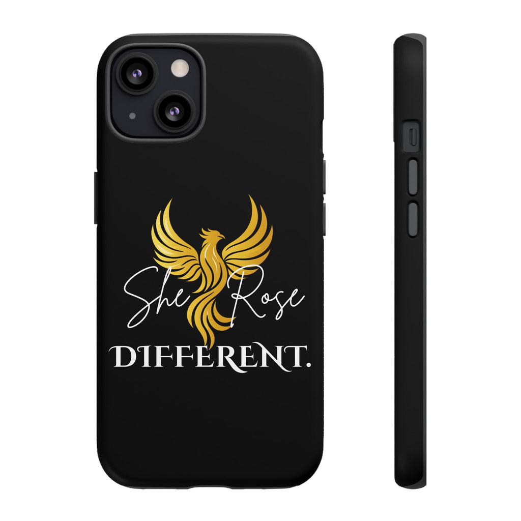 She Rose Different™ Phone Case — Black