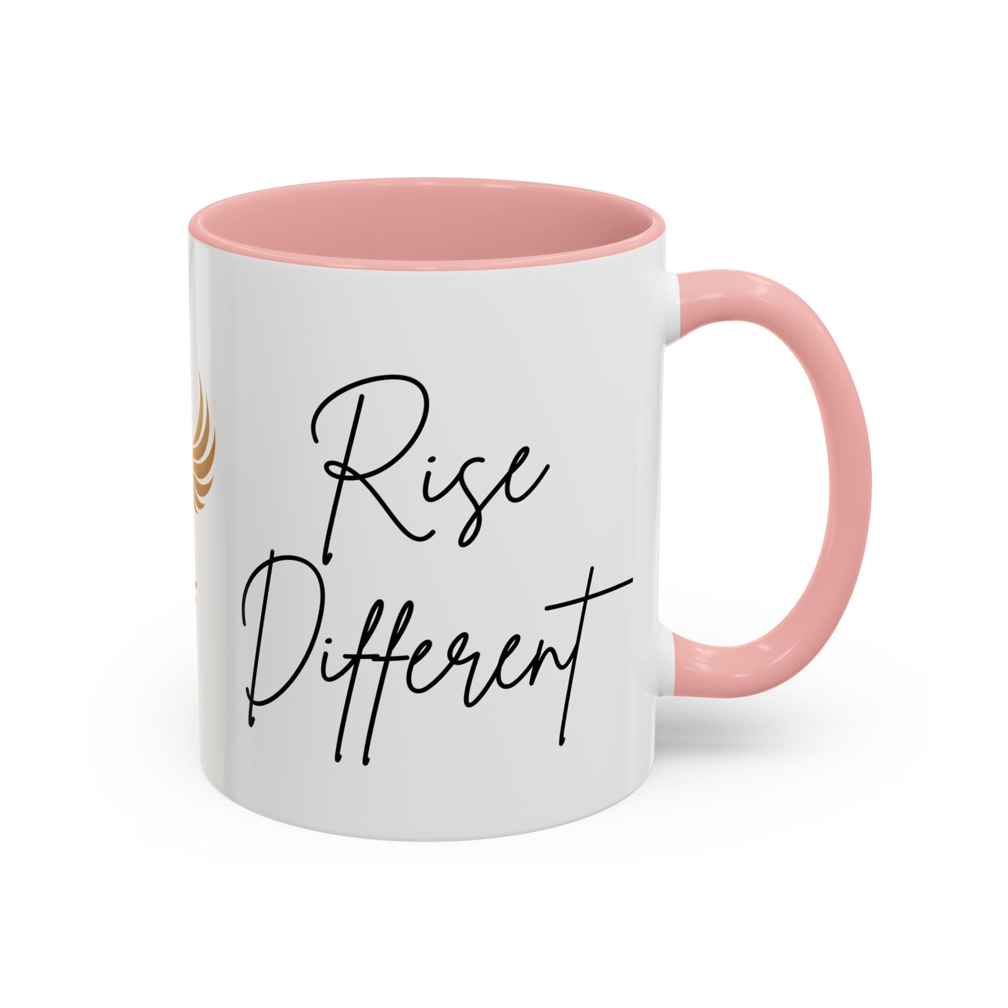 Rise Different™ Accent Coffee Mug — Inspirational Phoenix Coffee Cup (11 oz)
